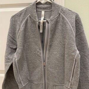 Lululemon Heathered Core Light Grey On Repeat Bomber